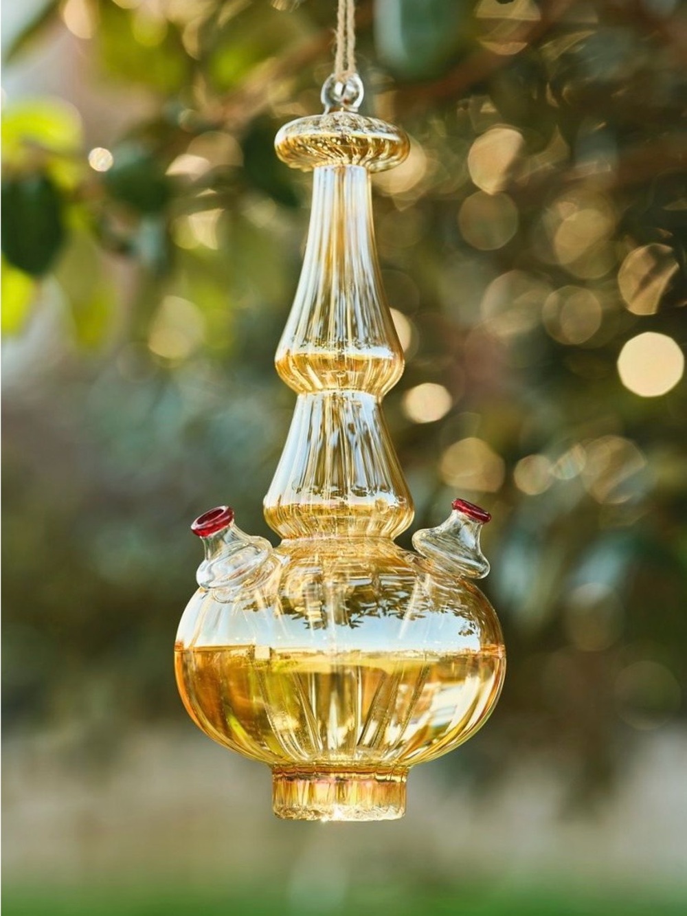 •ANTHROPOLOGIE• terrain glass hummingbird feeder
